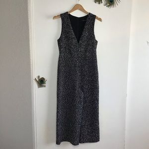 Zara women black and white jumpsuit sleeveless